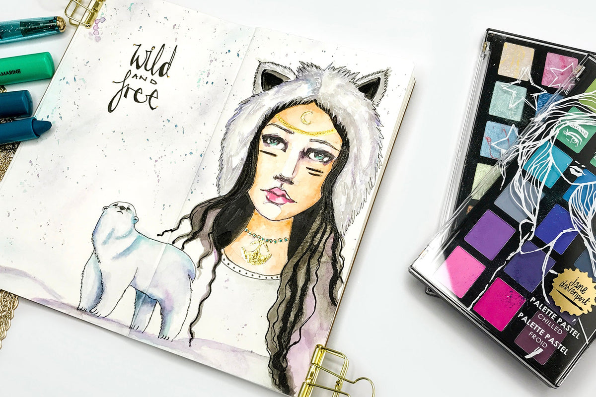 Jane Davenport Artomology & Making Faces | Winter Spirit Girl with Kate Palmer