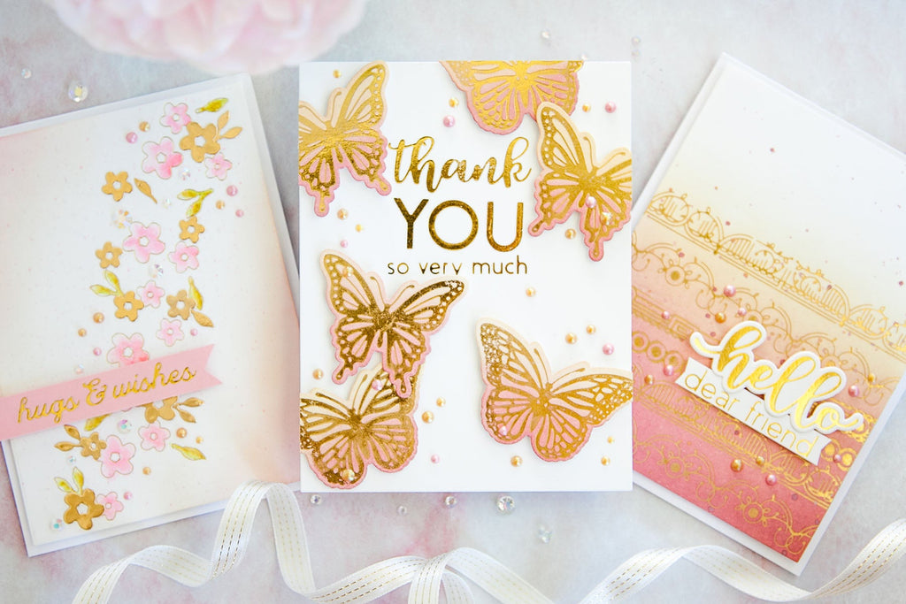 October 2019 Glimmer Plates Inspiration | Foiling & Ink Blending with Keeway
