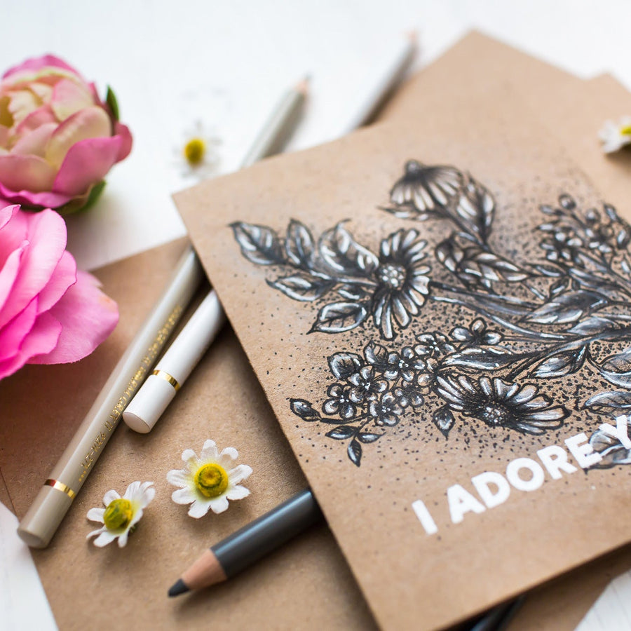 Just Add Color Inspiration | Monochromatic Floral Card with Mona Toth