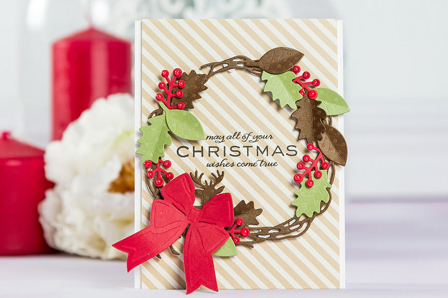 Cardmaking Inspiration | Christmas Wishes Card with Lene Lok Four Seasons Collection