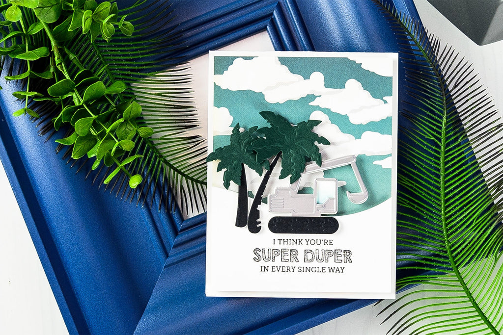 Cardmaking Inspiration | You Are Super Duper Card Featuring Tractors Dies