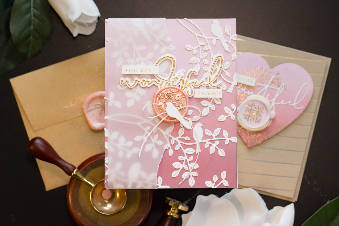 Wax Seal Cards Ideas with Sealed For Spring and Marie Heiderscheit