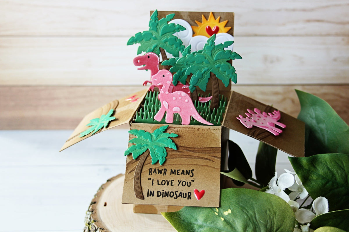 Die D-Lites Inspiration | Dinosaur Pop Up Card. Video