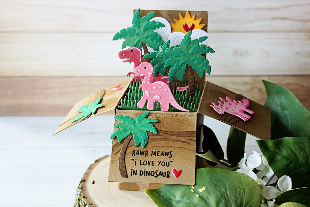 Die D-Lites Inspiration | Dinosaur Pop Up Card. Video