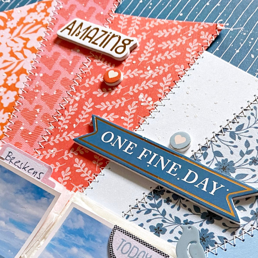 Scrapbook Layout with Zsoka Marko - Using Electronic and Manual Machines Together