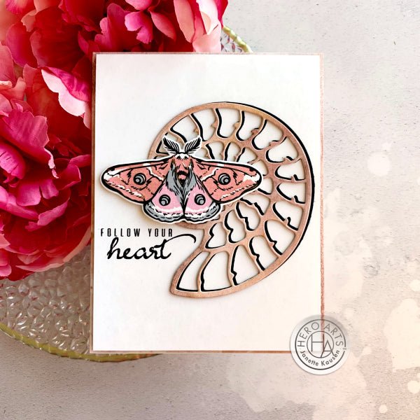 Stamping with Glimmer Metallic Inks
