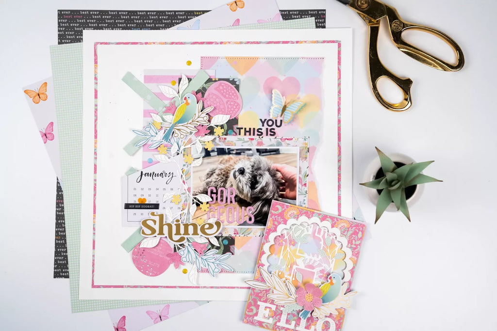 Jubilee Hello Card Tutorial: Layered Die Cutting and Patterned Paper Design