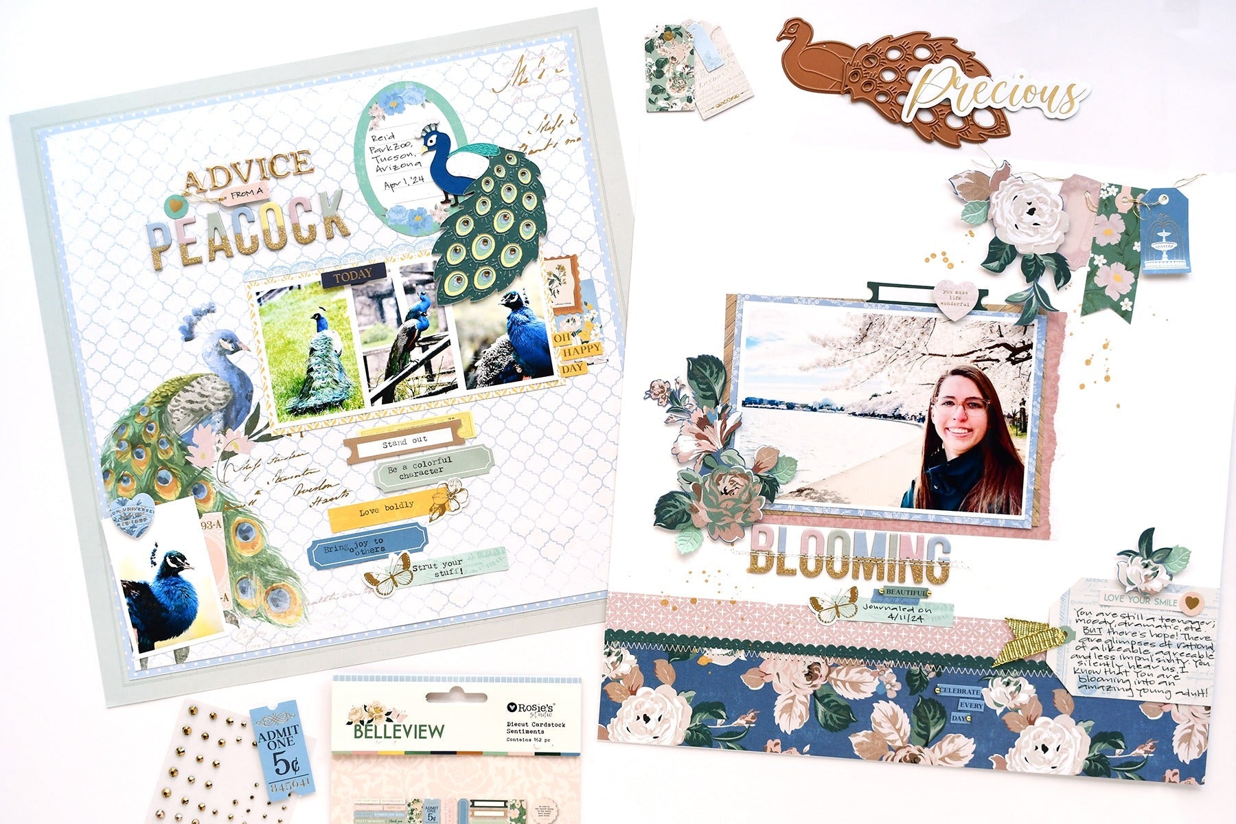 Vintage Layouts Using Rosie’s Studio Belleview With Suzanna Lee