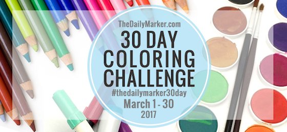 The Daily Marker 30 Day Coloring Challenge Blog Hop - Hero Arts