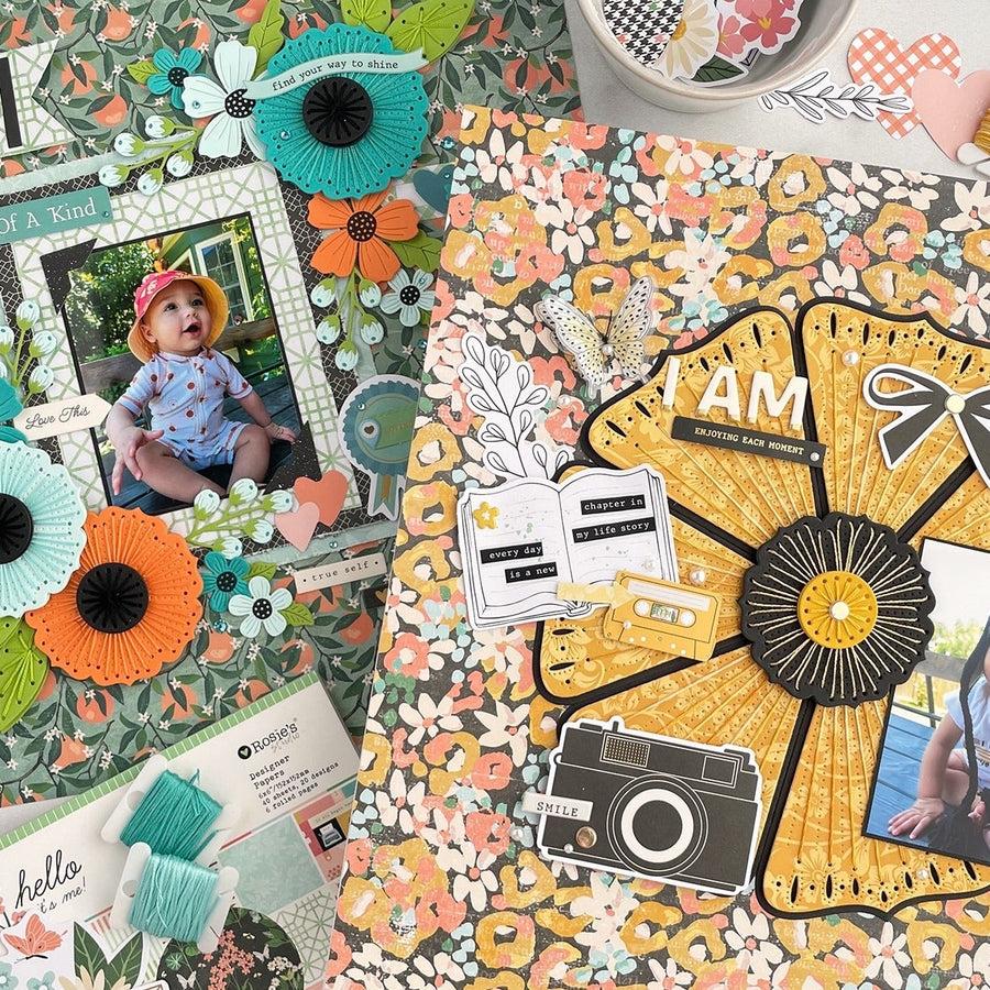 Maximalism Scrapbooking: Playing with Pattern, Texture and Embellishments