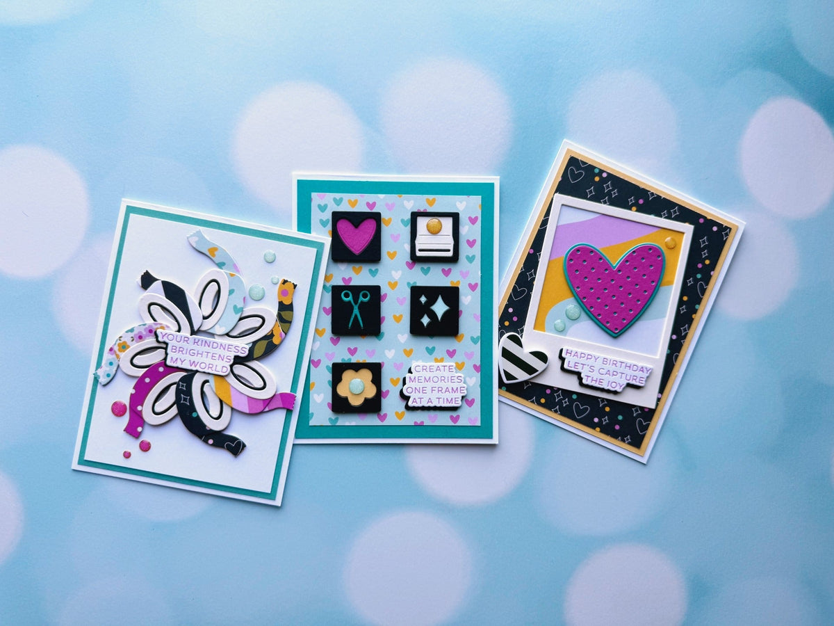 Colorful Crafty Cards using the Crafty Babes Collection