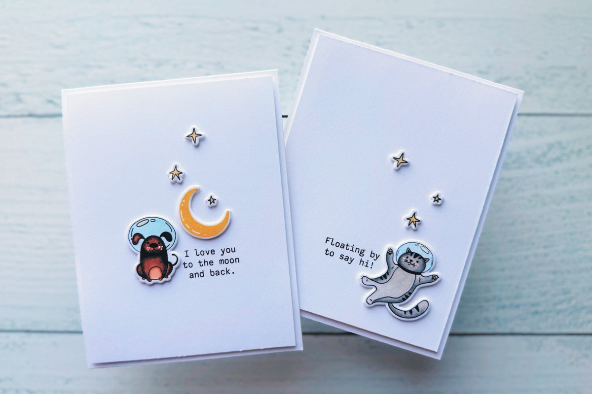 Clean And Simple Cards With Simon Hurley’s Space Friends