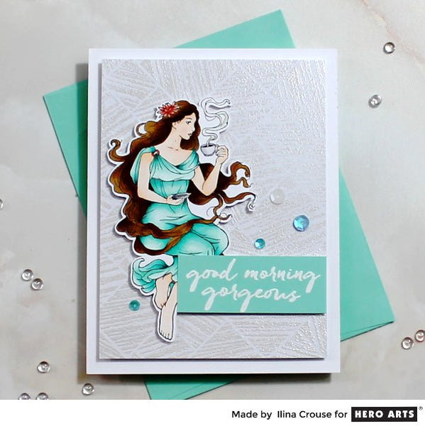 Tone on Tone Embossing and Mocha Maiden - Hero Arts