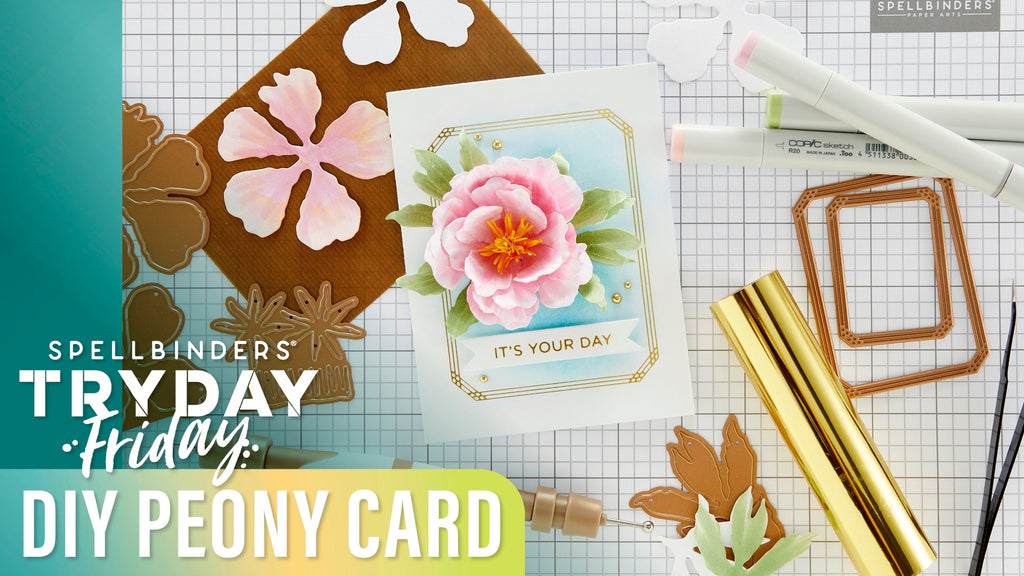 DIY Peony Card | Spellbinders Live