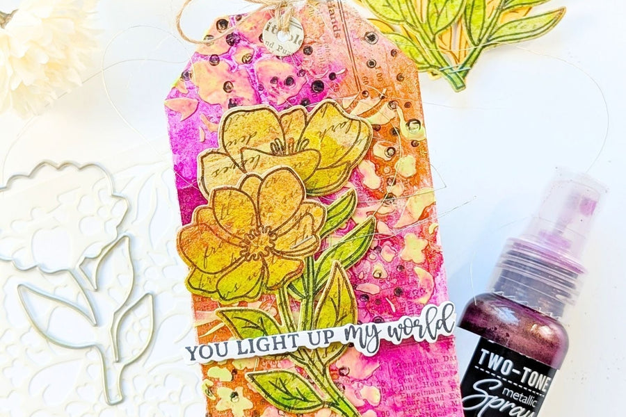 Clever Crafts: Collage Mixed Media Tag