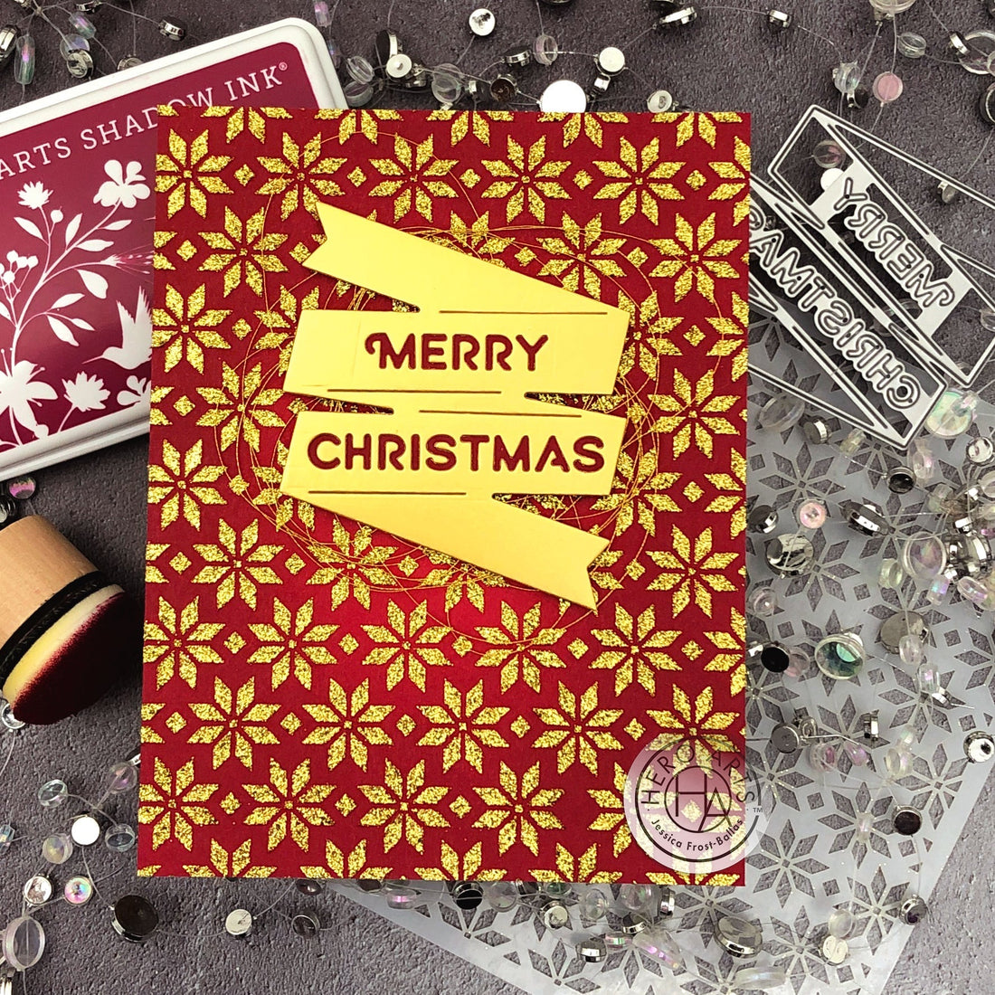 Using Ink-Blending to Accentuate Simple Stenciling