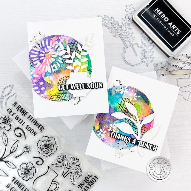 Video: CAS Mixed Media Cards featuring the April My Monthly Hero Kits