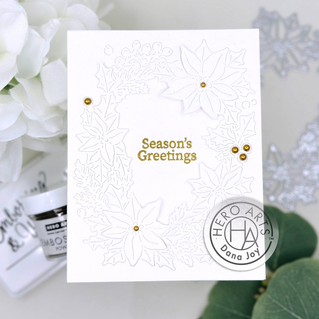 Video: Crisp White Poinsettia Card