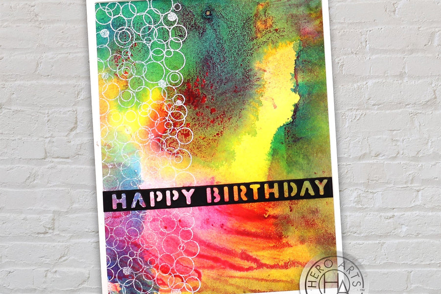 Video: Detailed Mixed Media Backgrounds with Bubble Celebration - Hero Arts