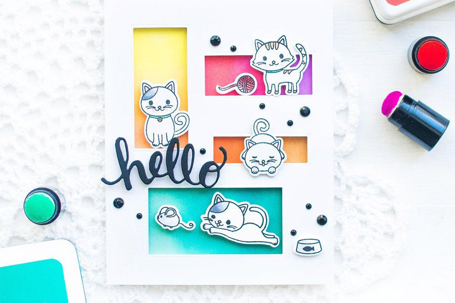 Video: Friendship Card using Ombré Inking & Window Die-cutting