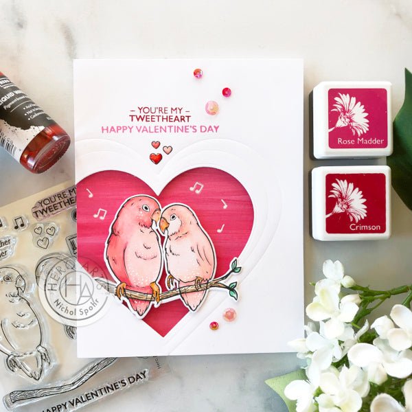 Video: Heart Framed Love Birds