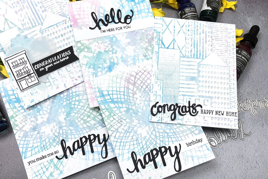 Video: Impressionistic Stamping with Liquid Watercolors - Hero Arts
