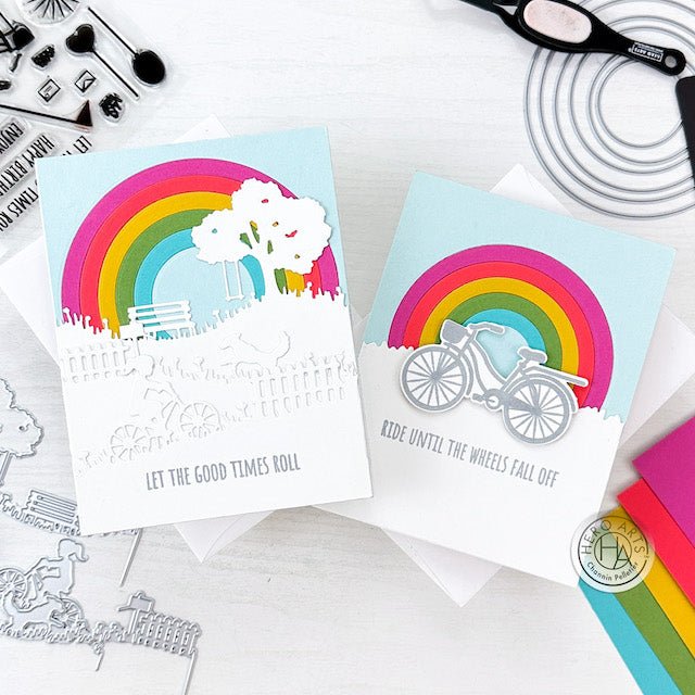 Video: Inlay Rainbow Cards Featuring the May My Monthly Hero Kits