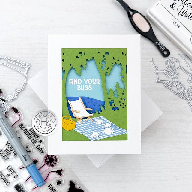 Video: Layered Scene with July My Monthly Hero Kits