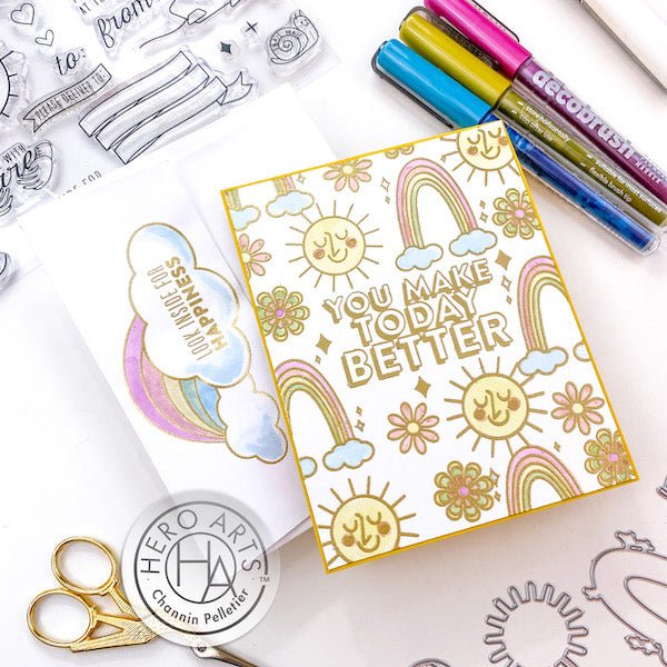 Video: May My Monthly Hero Kit and Watercoloring with Decobrush Markers - Hero Arts