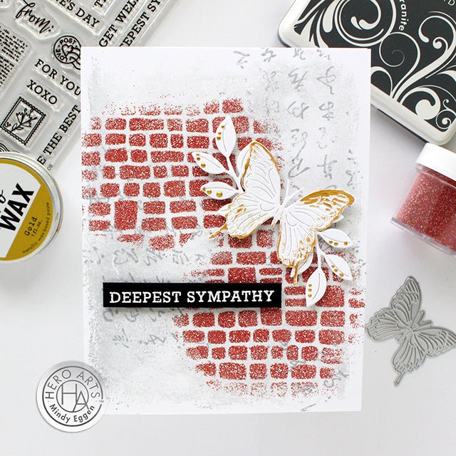Video: Mixed Media Card & Brick Embossing Powder