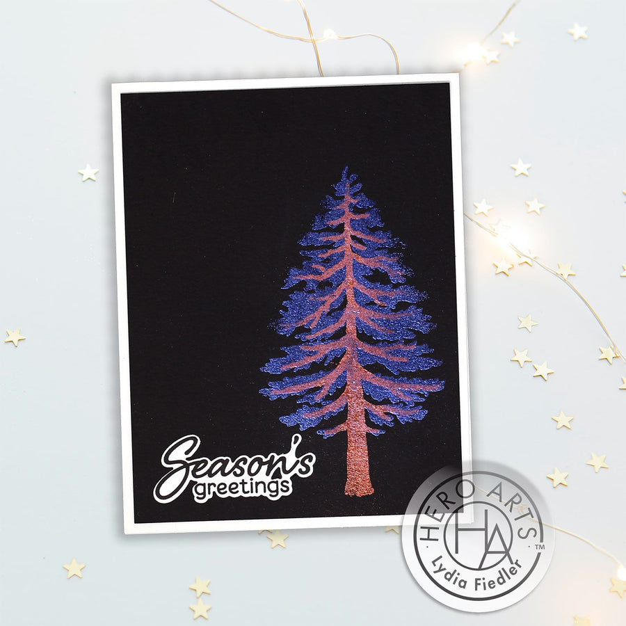 Video: Mixing Iridescent Embossing Powders on Dark Cardstock