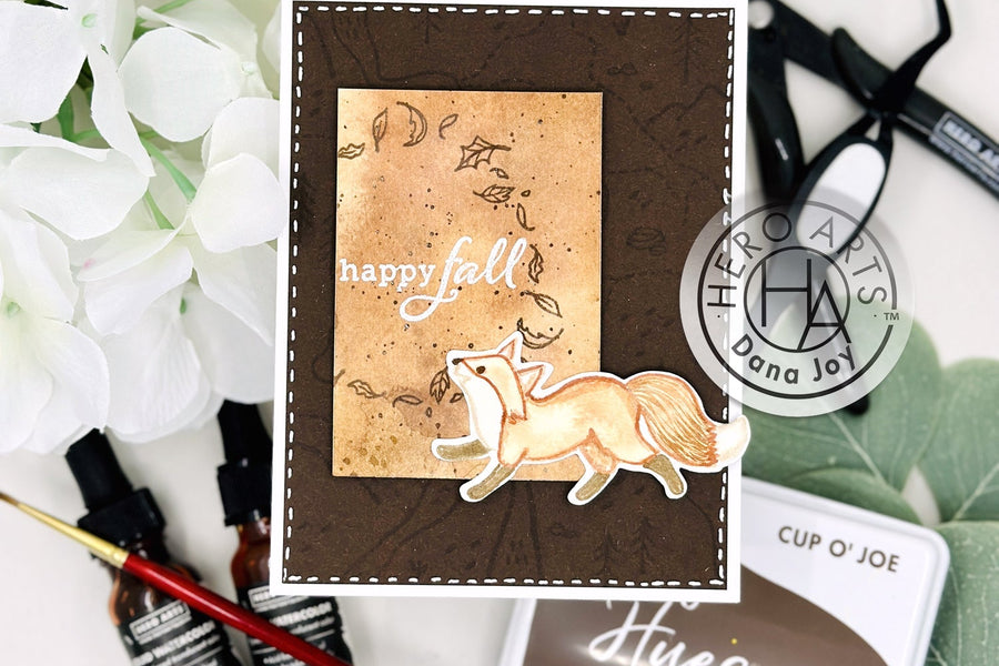 Video: No-Line Watercoloring Monochromatic Fall Card