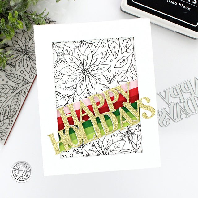 Video: Poinsettia Flowers Background - No Coloring Needed