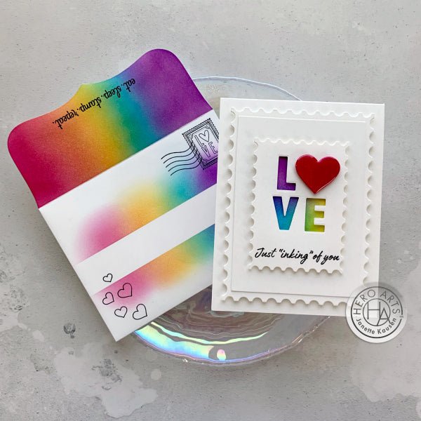 Video: Postage Stamp Inspired Card