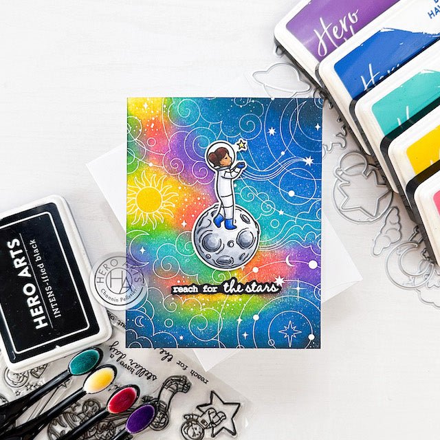 Video: Stamping a Blended Background Featuring the December MMH Kit