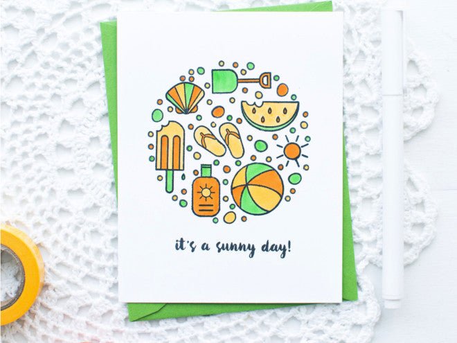 Video: Summer Beach Card using Copic Coloring