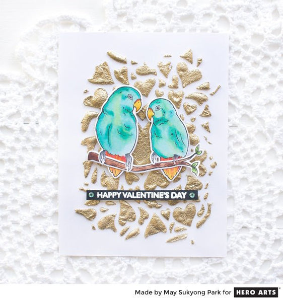 Video: Valentine's Day Card with Embossing Paste Background
