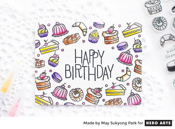 Video: Watercolor Card using the French Treats Stamp Set