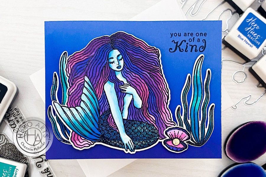Video: Watercoloring with Reactive Inks Featuring the June 2022 MMH Kit - Hero Arts