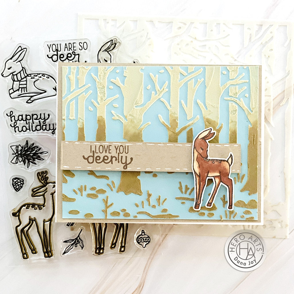 Video: Woodland Forest Stencil with Texture Paste