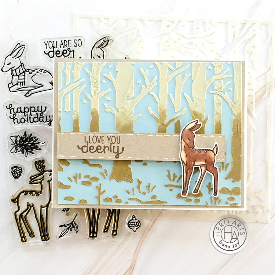 Video: Woodland Forest Stencil with Texture Paste