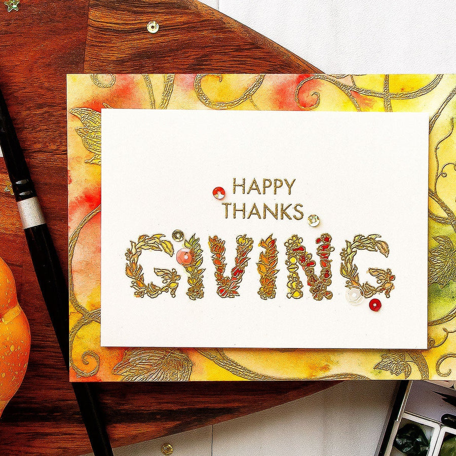 Watercolor Happy Thanksgiving Card