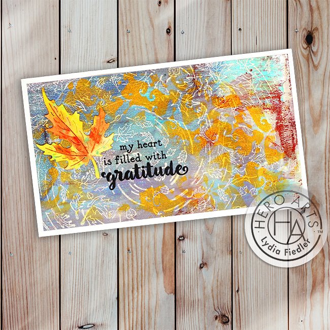 What is Mixed Media? Leafy Mixed Media Card