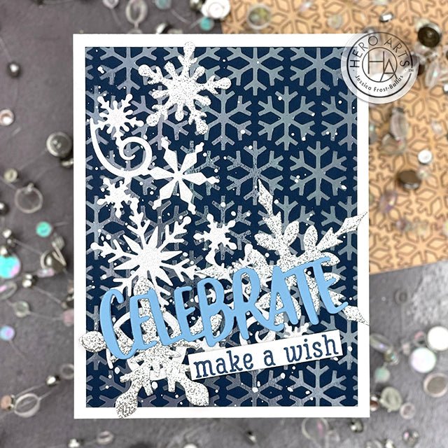 Wintery Hot Foiled Birthday Card