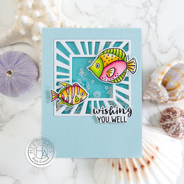 Wishing You Well Shaker Card