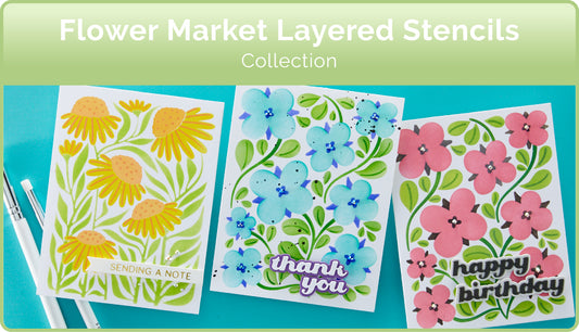 Flower Market Layered Stencils Collection