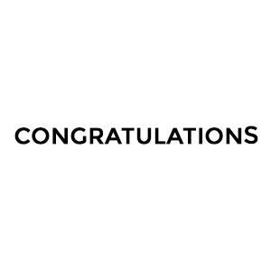  Congratulations