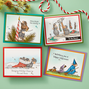 Christmas Friends Cling Rubber Stamp Set