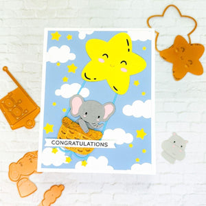 Wishing Stars 3D Embossing Folder