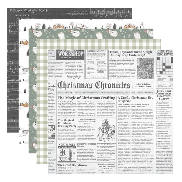 Rosie's Studio Sleigh Bells Ring 12x12" Designer Paper Pack